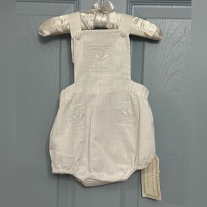 Edgehill Collection x Kristin Ellen Hockman Baby Bubble Sunsuit 9 m NWT Linen